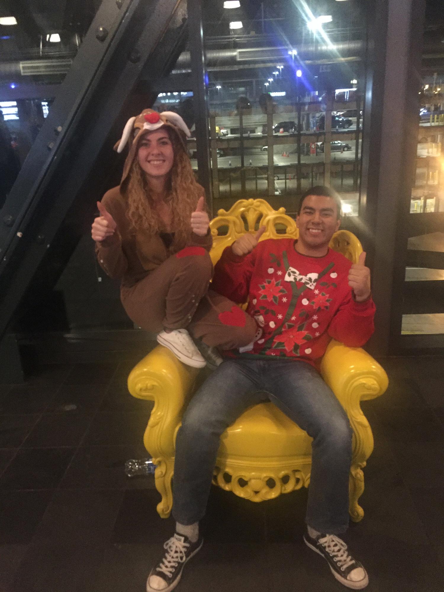 Holiday work event. Got to dress silly :)
