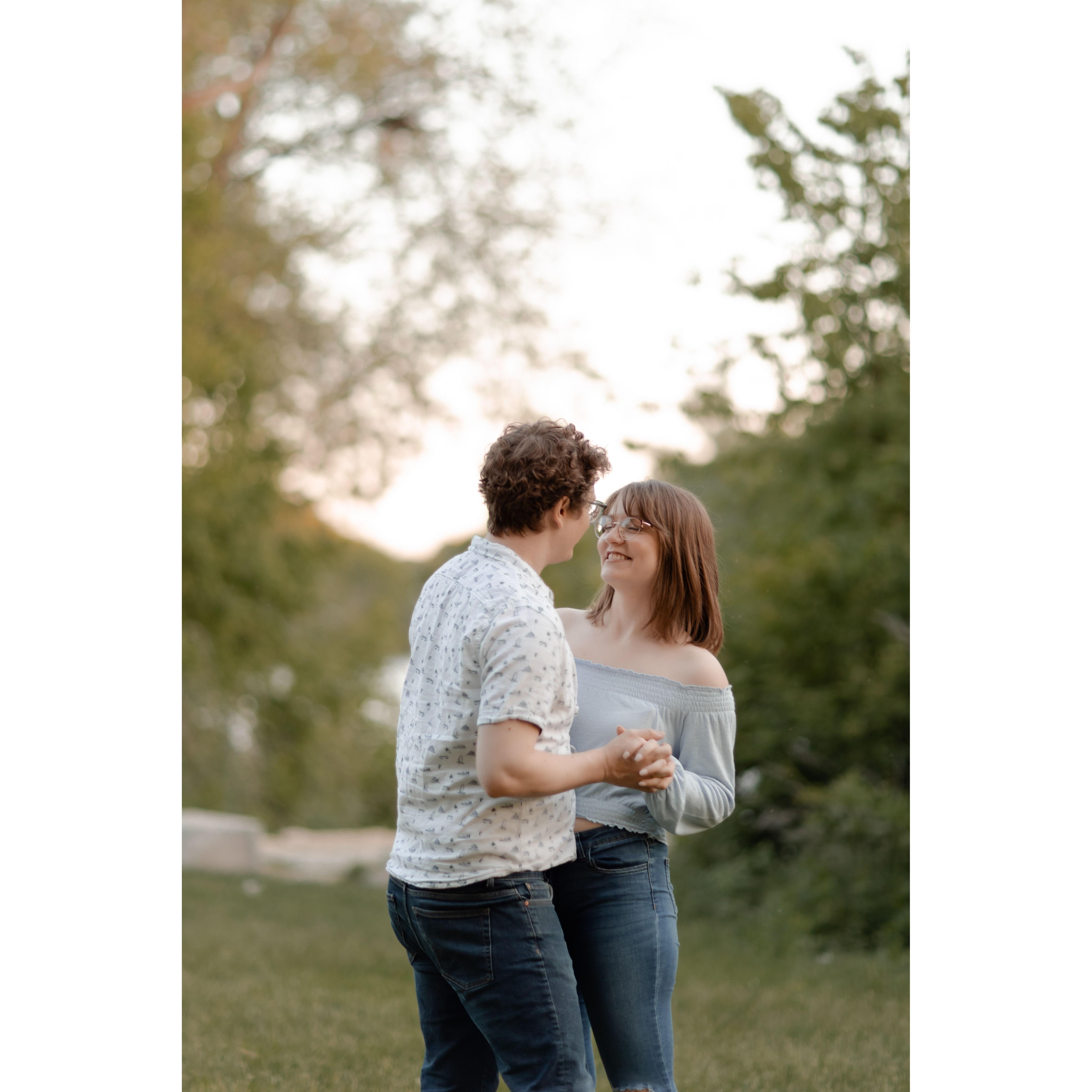 Engagement session with @clairenevillephoto