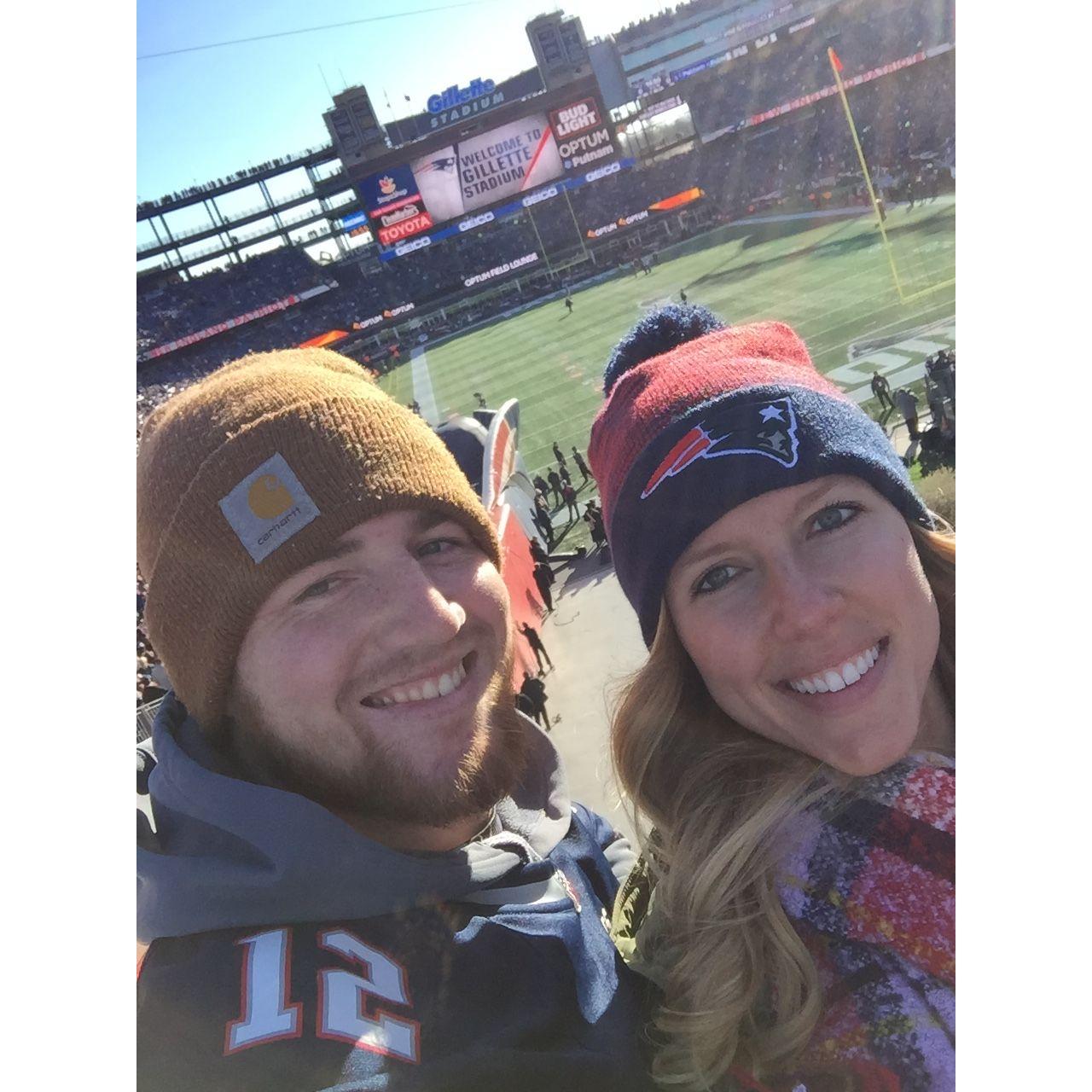 our first Pats game