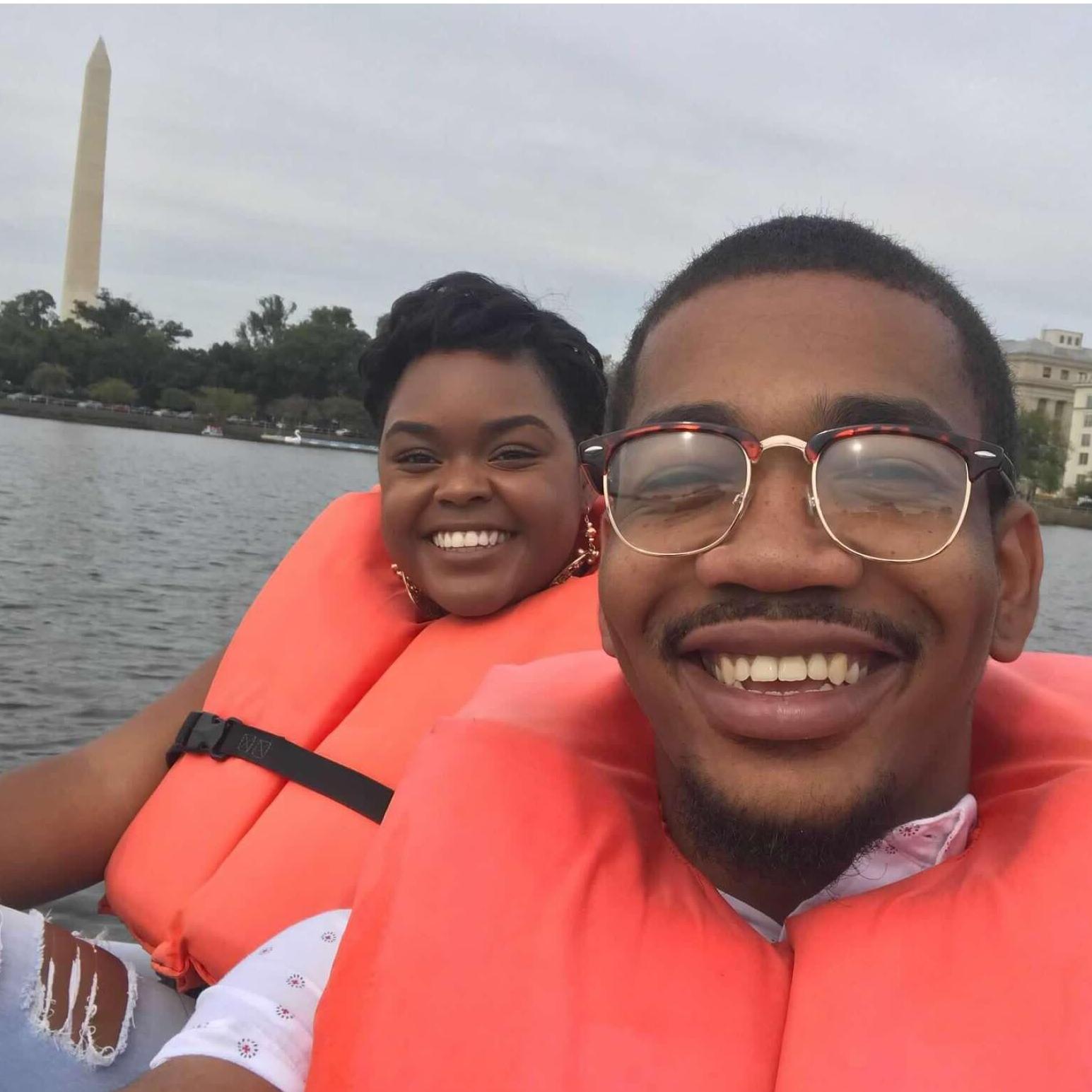 2018 - Tony began to give Kera a personal tour of DC first stop; the Tidal Basin!
