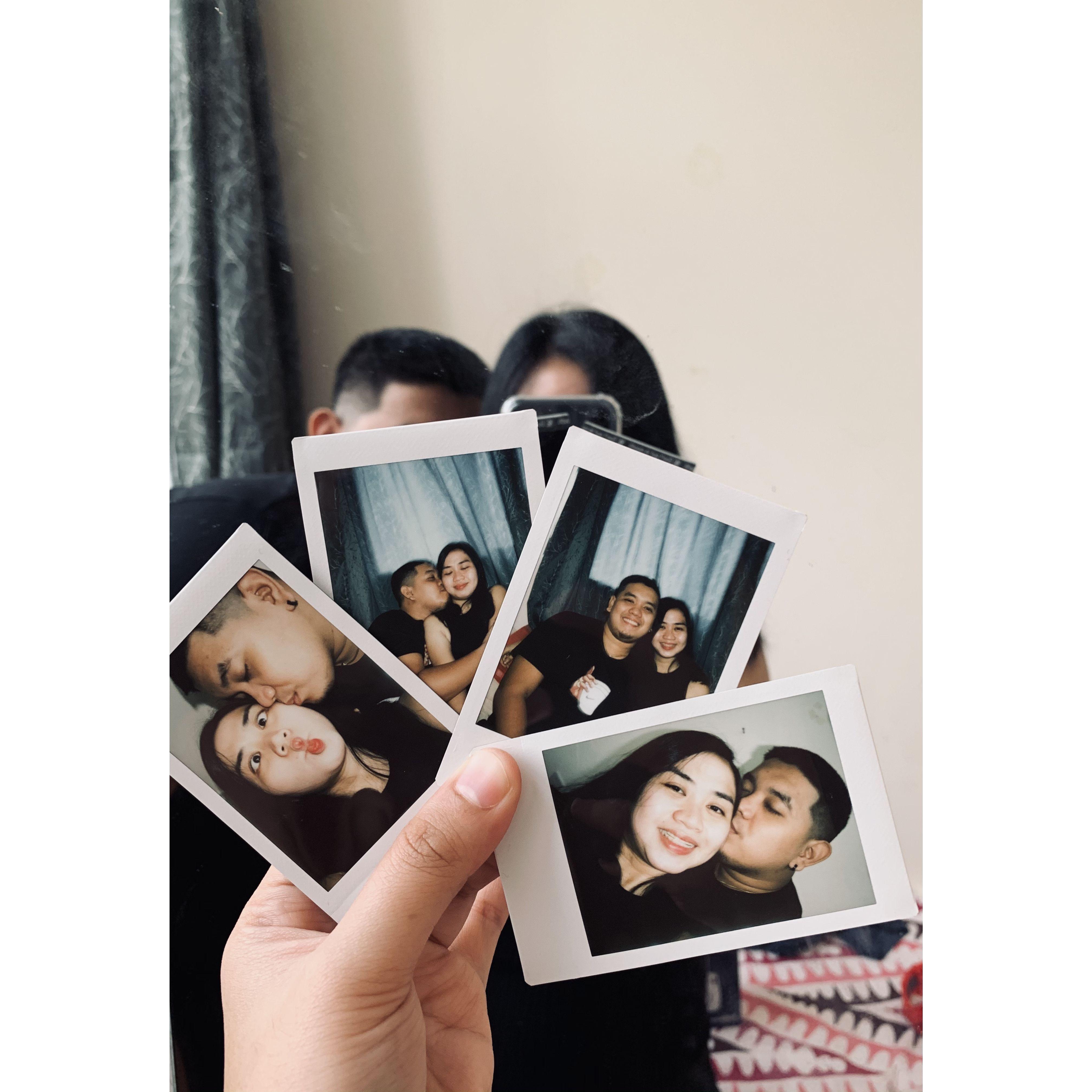 Our first photos after our three years long distance relationship.