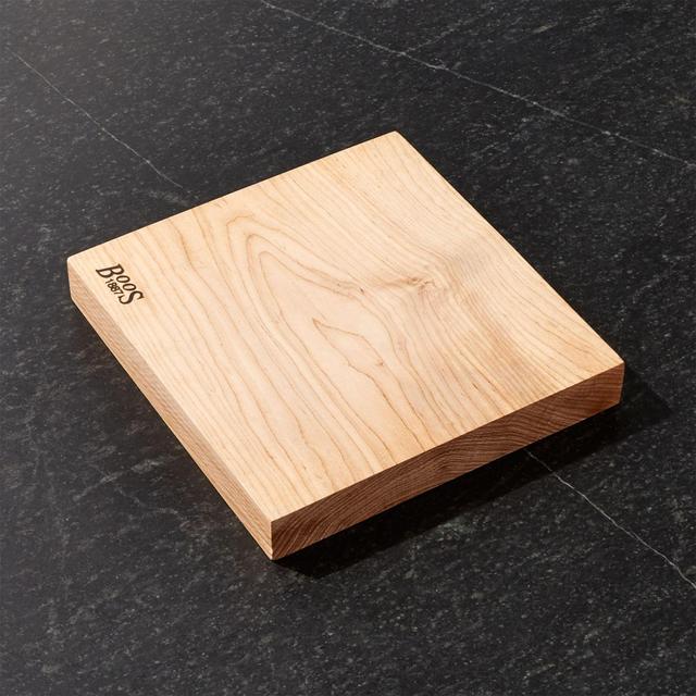 John Boos 13"x12" Rustic Edge Maple Cutting Board