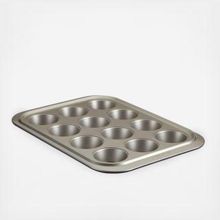 Nonstick Two-Tone 12-Cup Muffin Pan