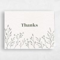 Beige Wedding Thank You - Sylvan Landscape