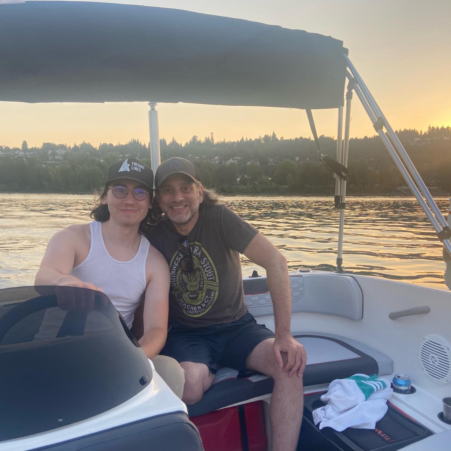 Out on the boat