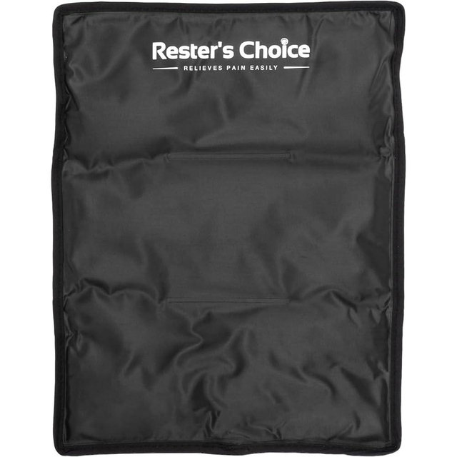 rester's choice Ice Pack for Injuries Reusable, Soft Gel Flexible - (Large: 11"x14.5") for Hip, Shoulder, Knee, Back - Comfy Cold Pack Compress for Swelling, Bruises, Surgery (Black, 1 Pack)