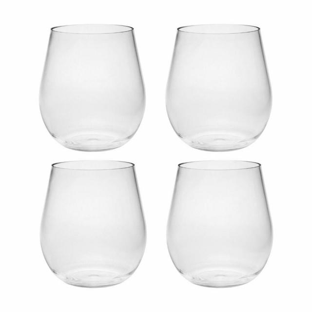 Brasfield Unbreakable 16 oz. Plastic Stemless Wine Glass