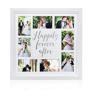 Pearhead® Happily Ever After 8-Photo Collage Frame in White