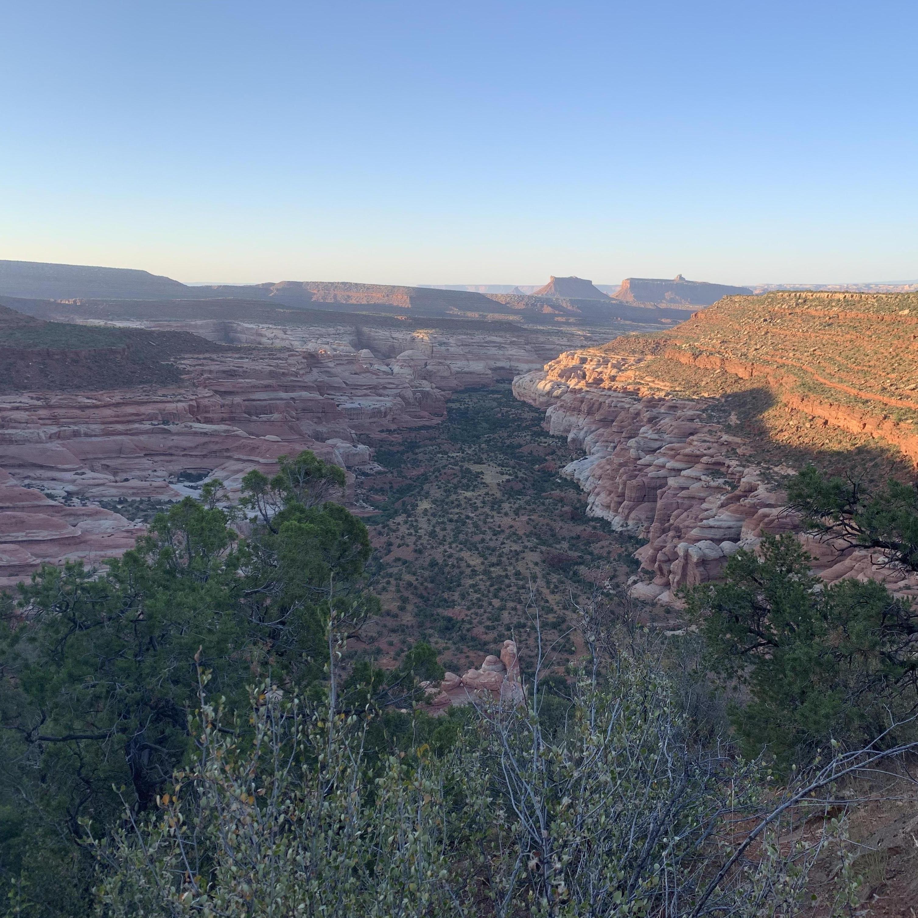 View from the top of an ascent that was basically just 45 degree loose dirt and rock for about 800 feet.