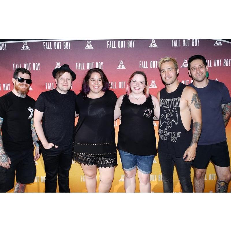 Stephanie and Paige meet the original loves of their life, Fall Out Boy, Denver CO, July 2015