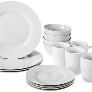 AmazonBasics 16-Piece Dinnerware Set, Service for 4