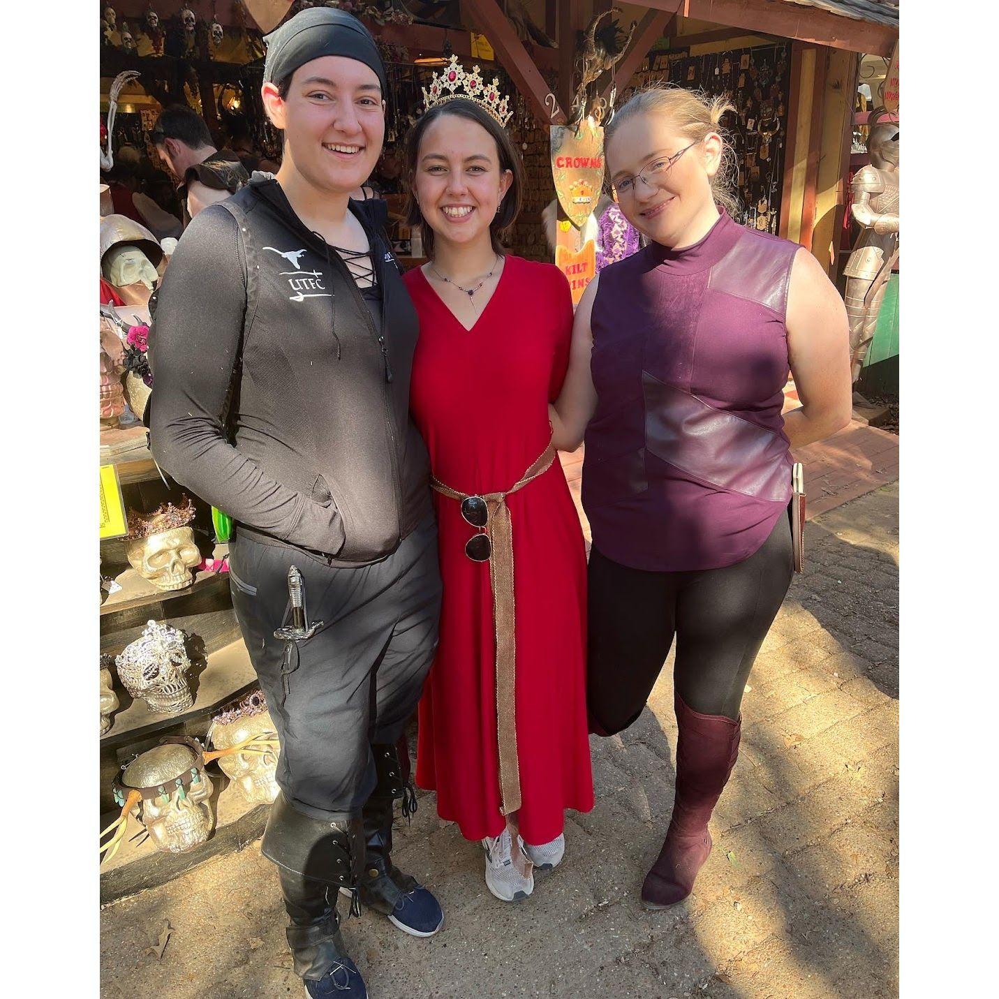 Renaissance Fest 2022 where we went as Westley and Buttercup.