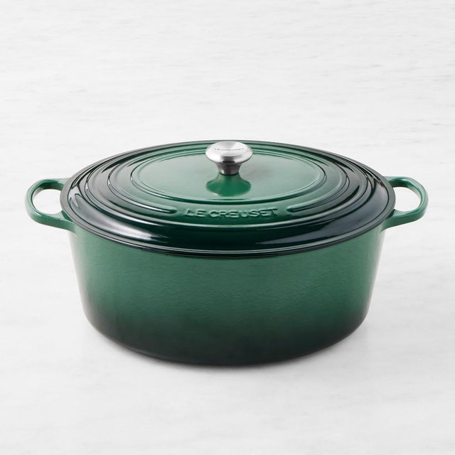 Le Creuset Signature Enameled Cast Iron Oval Dutch Oven, 15 1/2-Qt., Artichaut