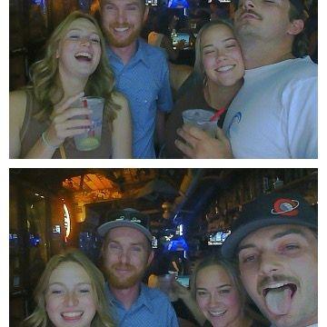 Re-visiting one of the bars we went to on our first date!