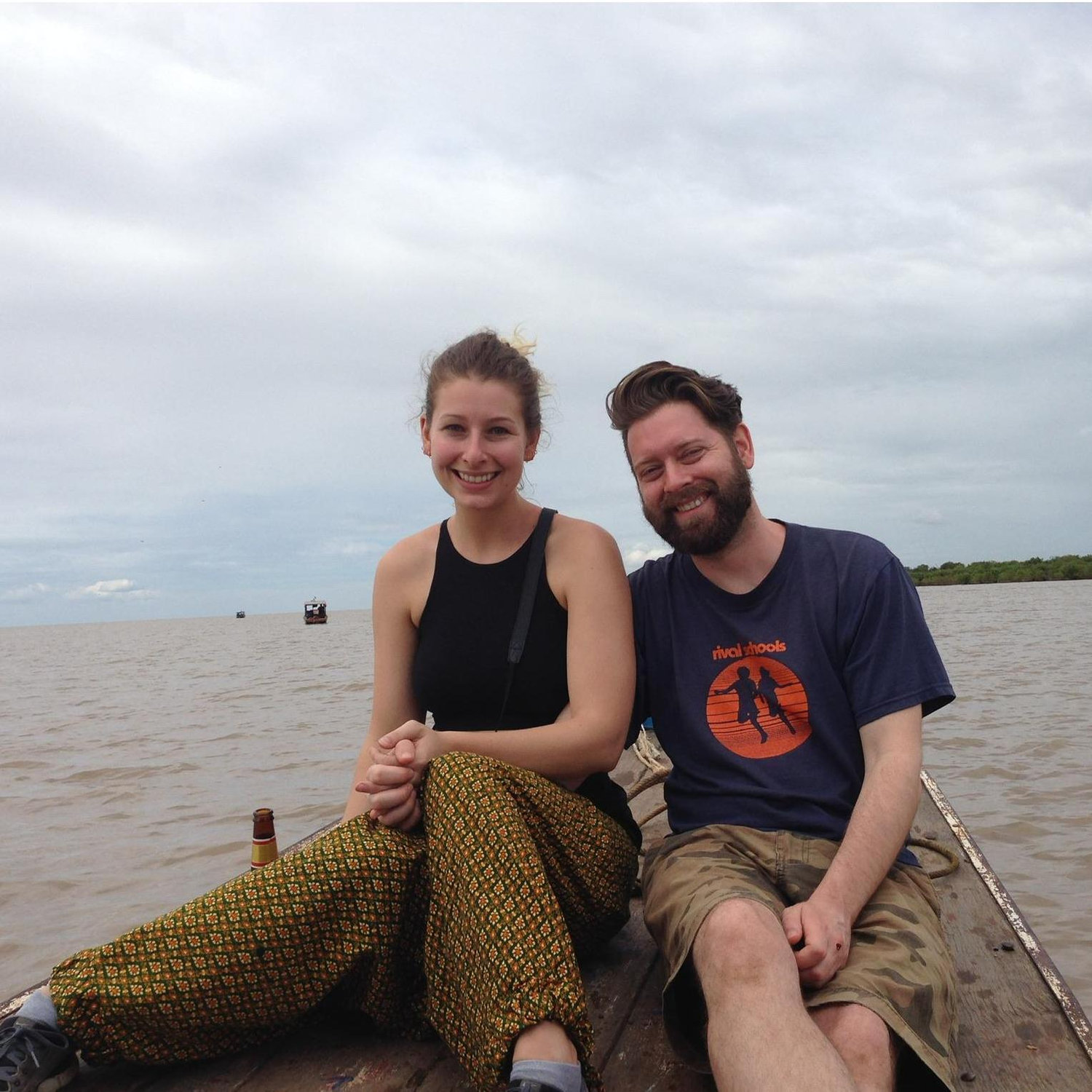 Boat ride across the largest lake in Cambodia 2017
