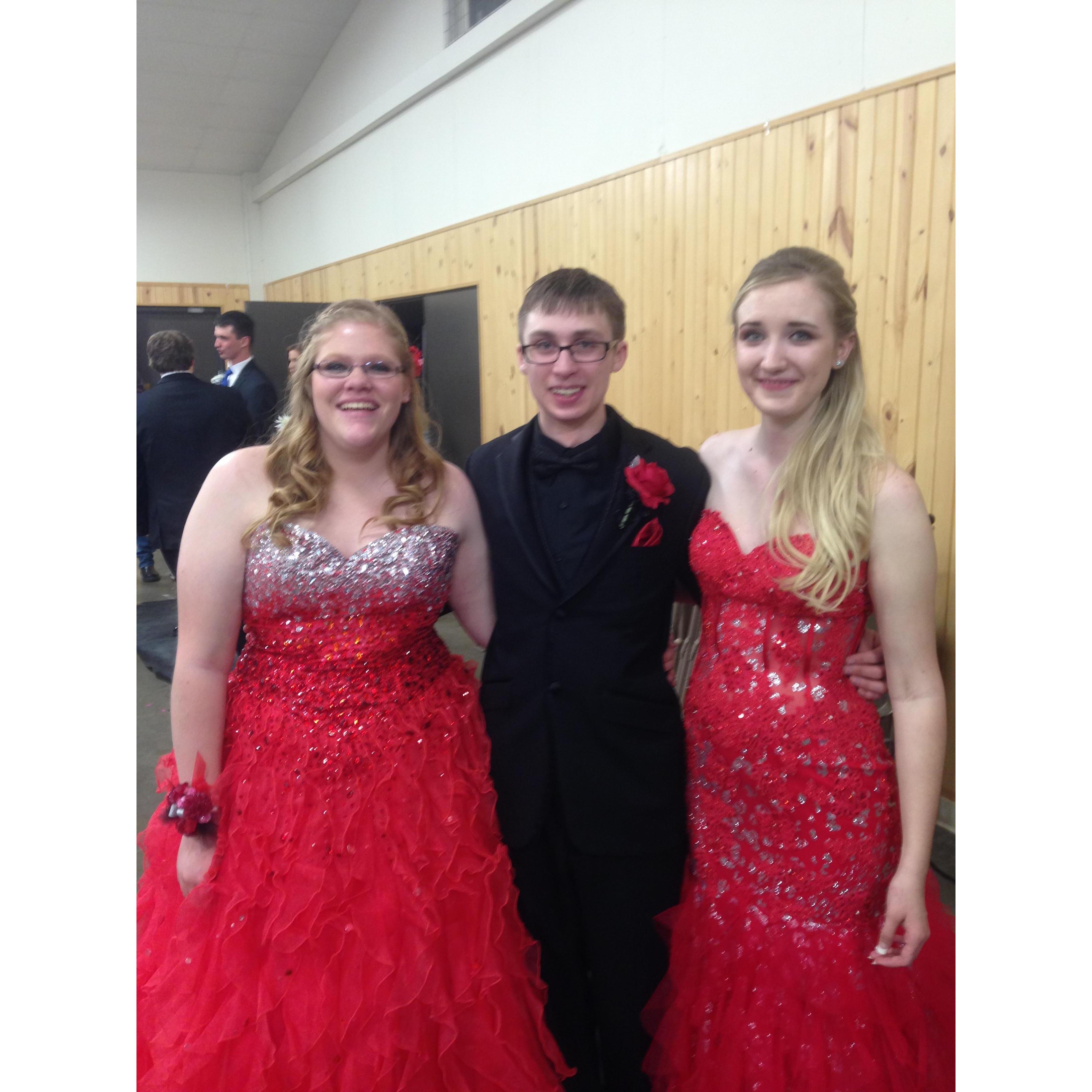 Riley made Andrea laugh, as usual! Prom 2015