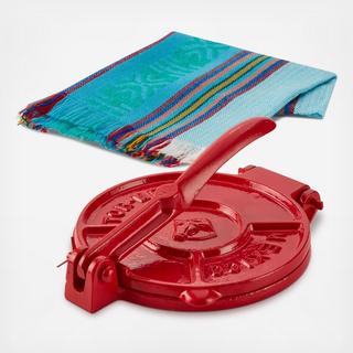 Mexican Cast Iron Tortilla Press Kit