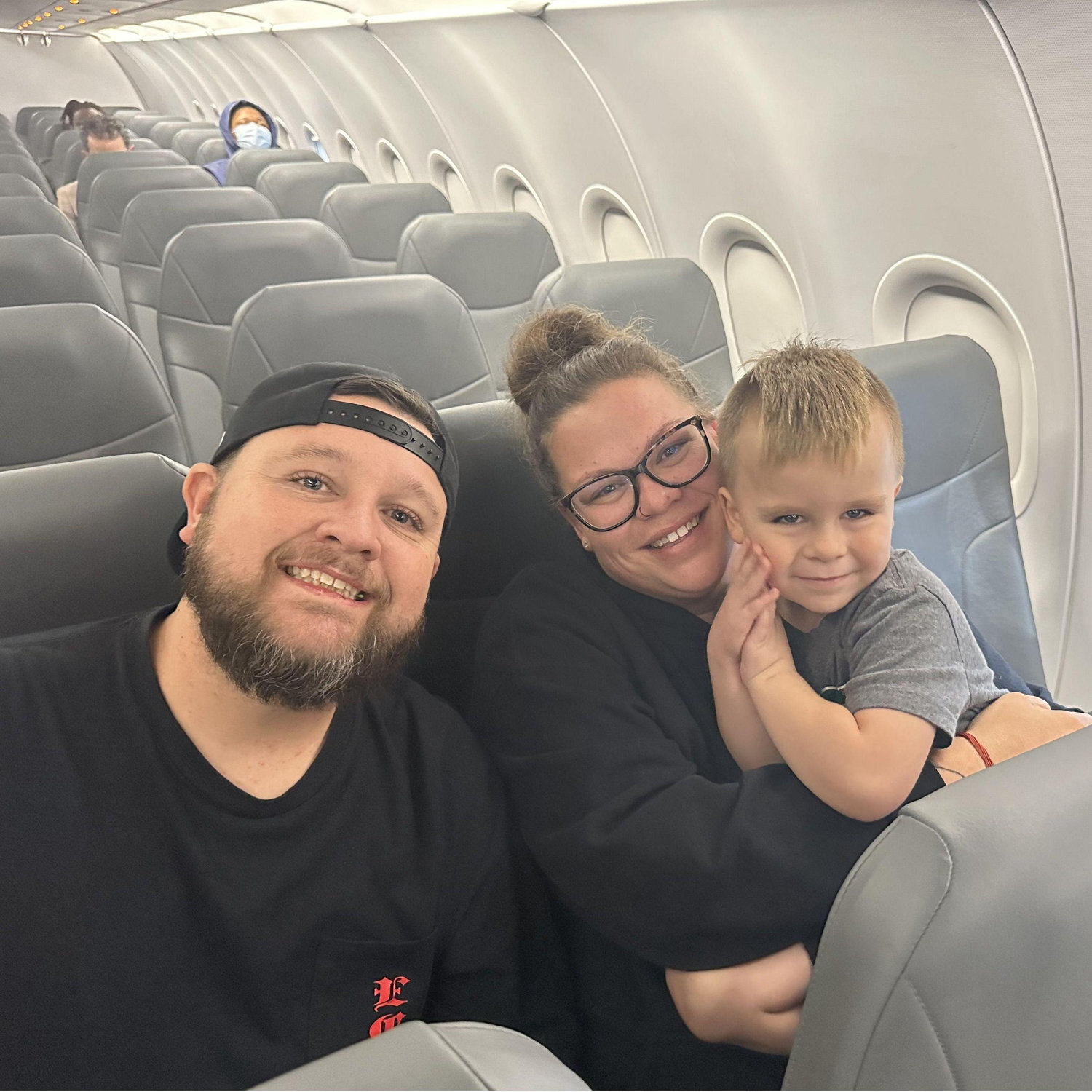 Our first flight together