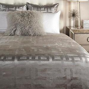 Ming Velvet Bedding Standard Sham - Set of 2 - Steel
