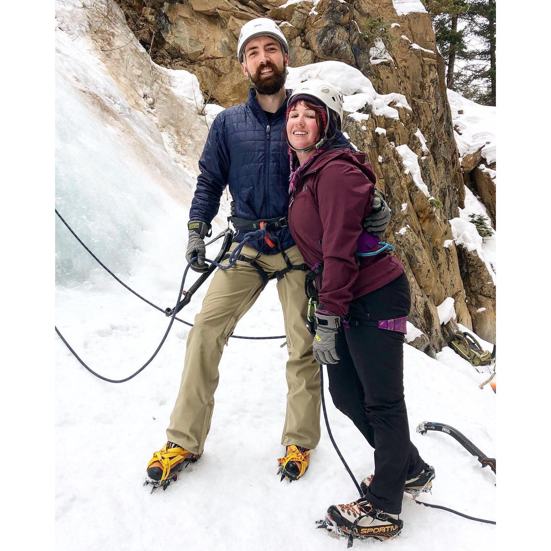 Our first valentine's day and first ice climbing trip to Ouray