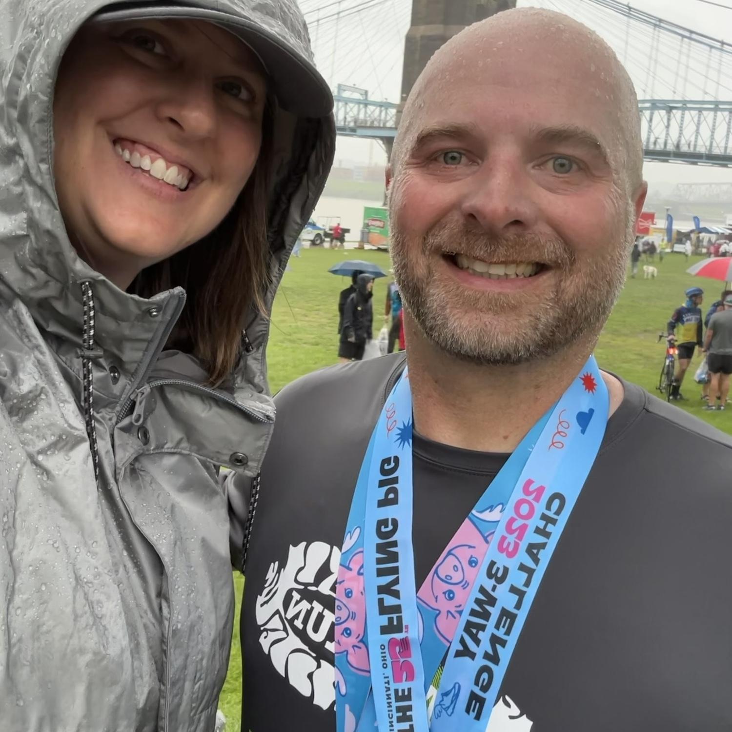 Nick ran the flying Pig May, 2023.