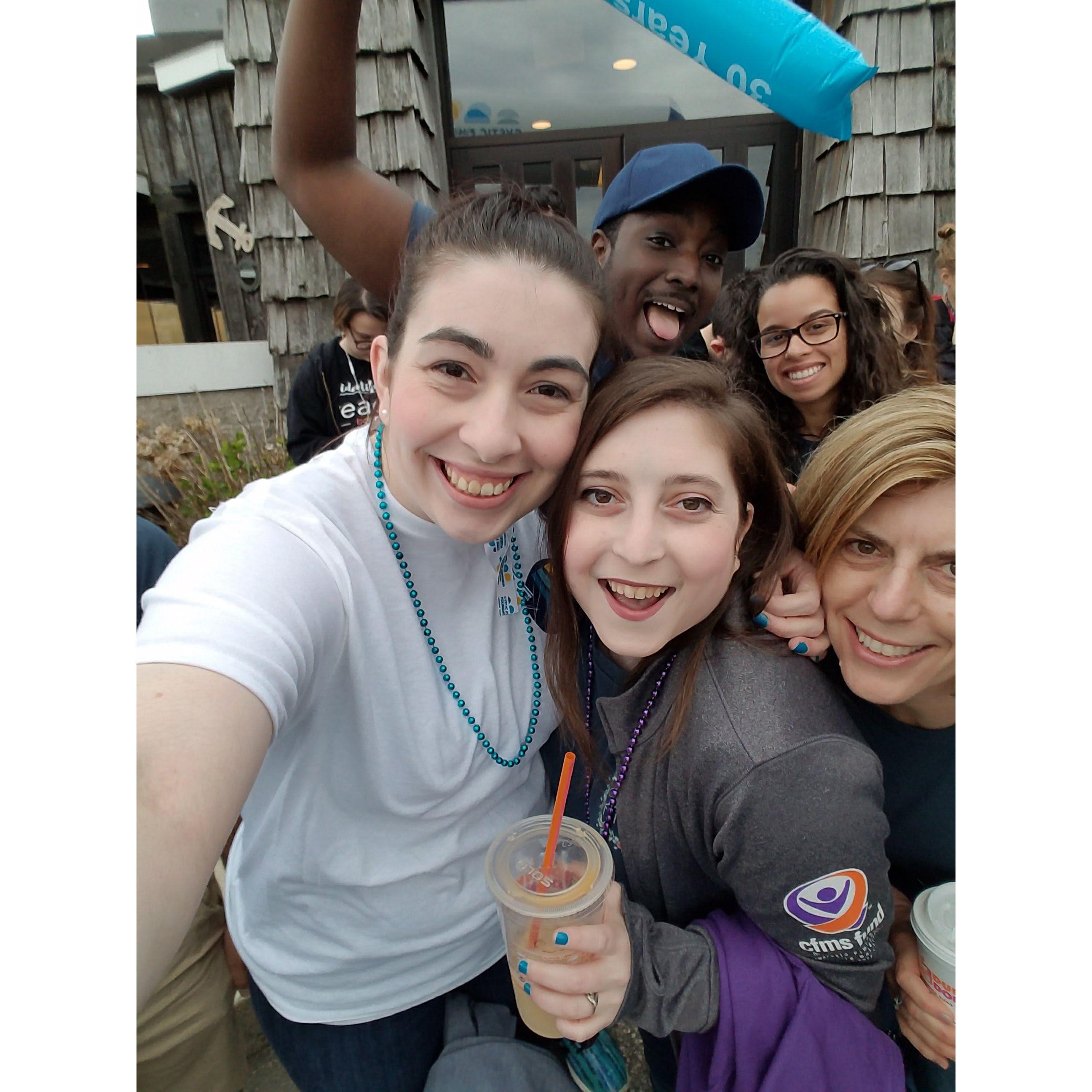 Team Tiff representing at the Great Strides Walk in West Haven (May 2018)