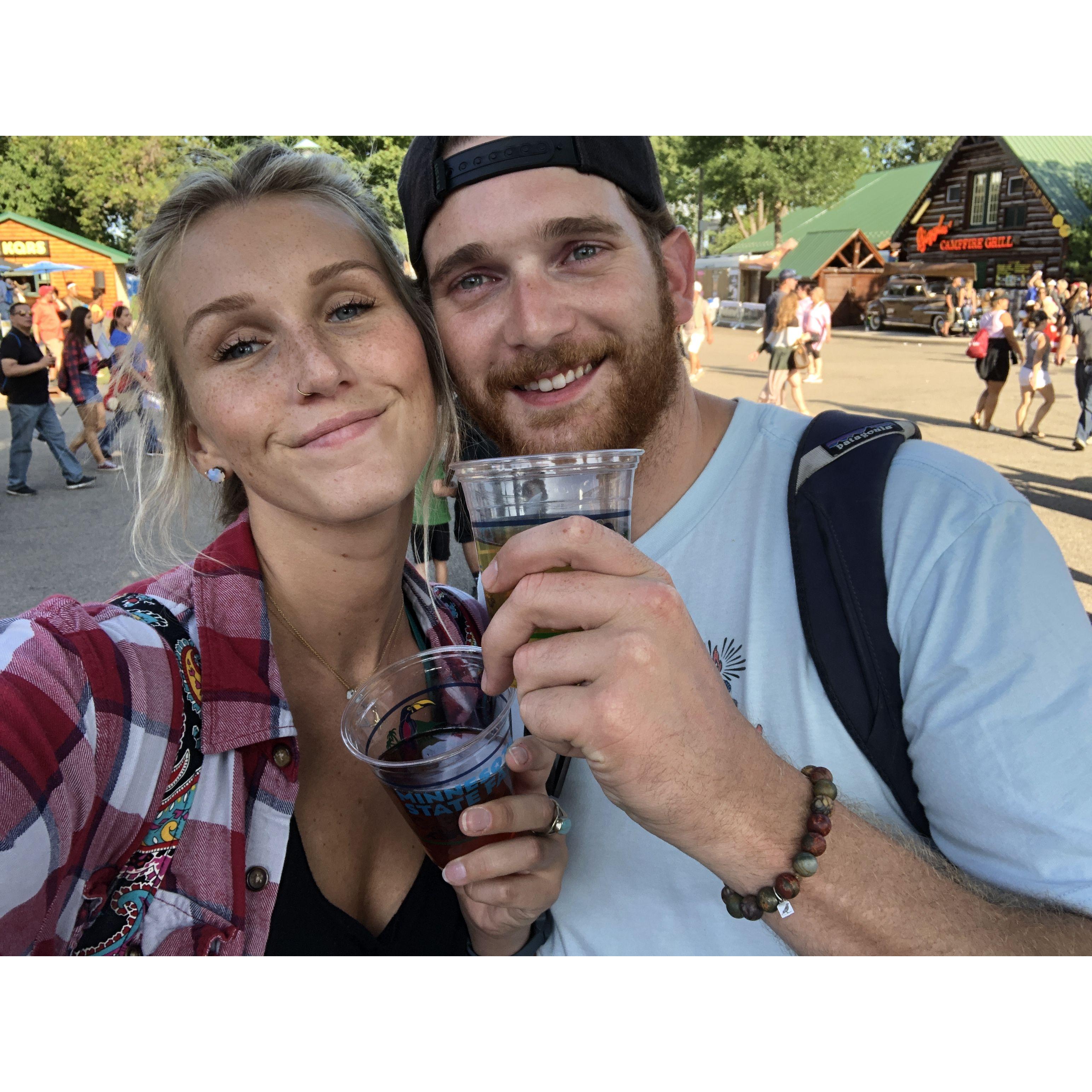 State Fair 2019? Alex and I enjoy spending a full day at the fair sampling all the new beers and people watching.