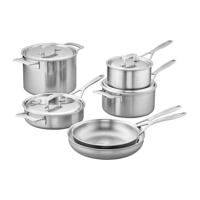 Demeyere Industry Stainless-Steel 10-Piece Cookware Set