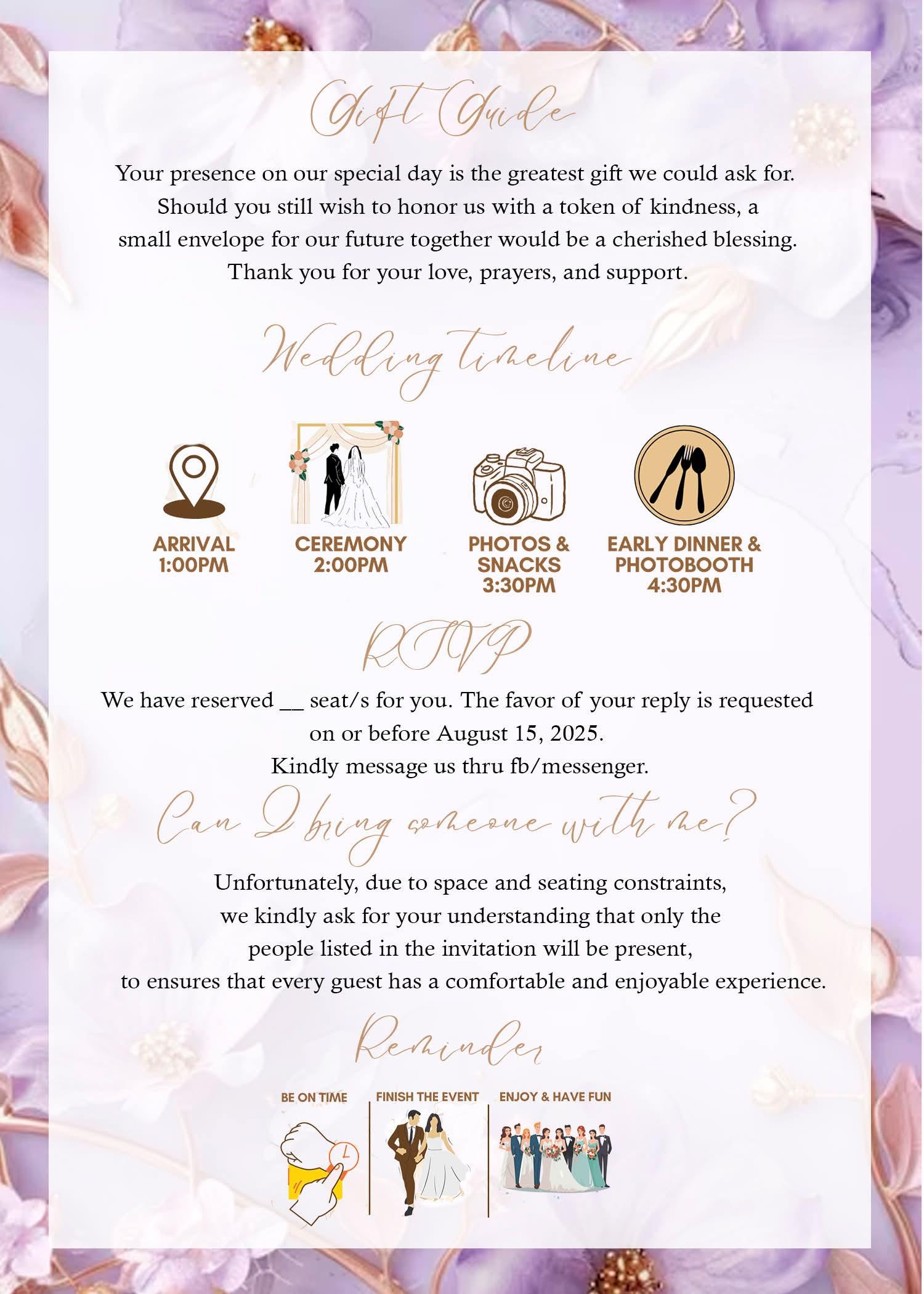 The Wedding Website of Lorna Tolentino and Sergio Marbella