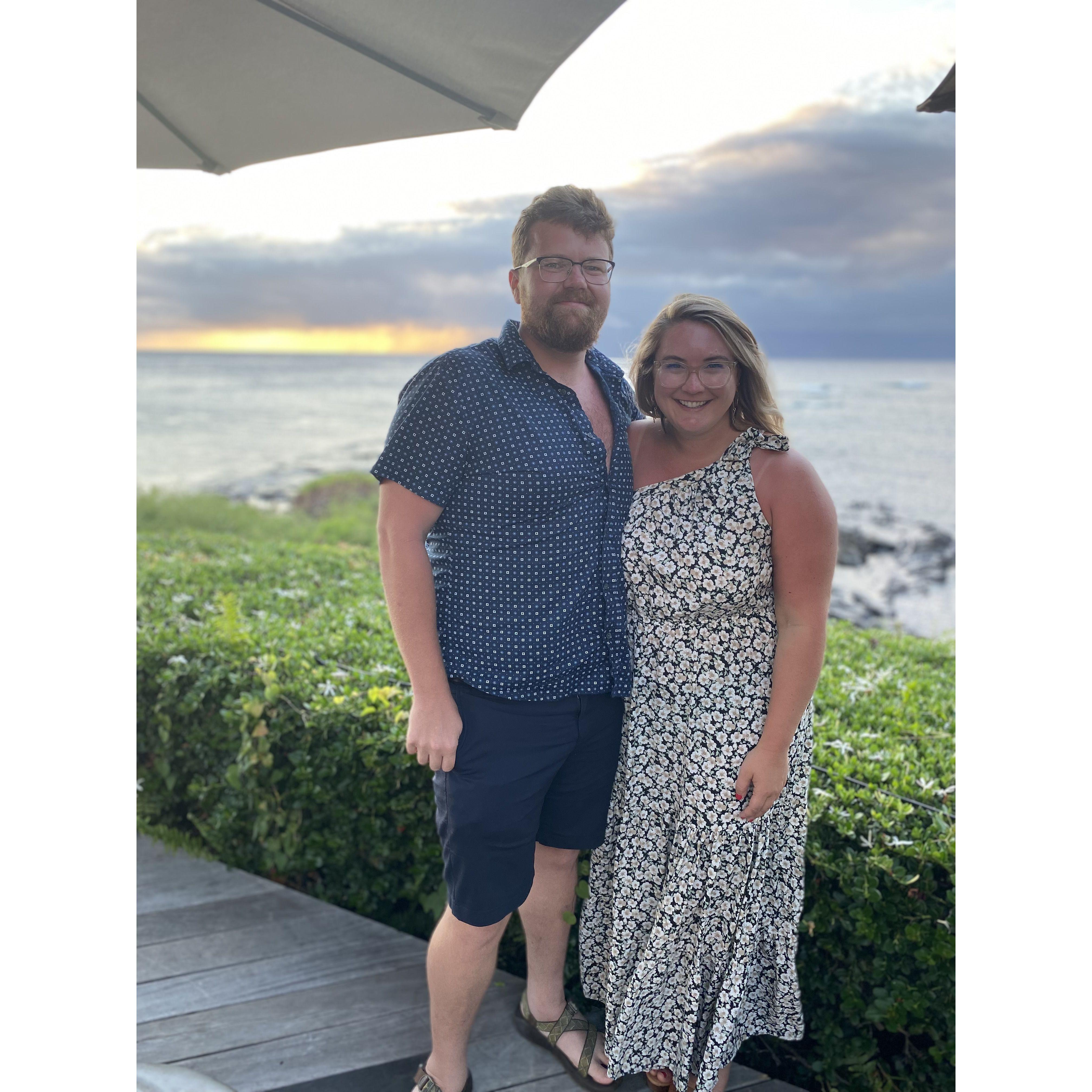 After an amazing dinner; Maui, Hawaii