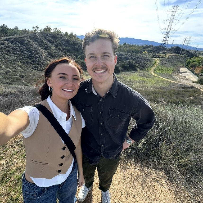 First time visiting Lucas's home in California