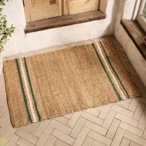 Cottage Stripe Jute Doormat - Small