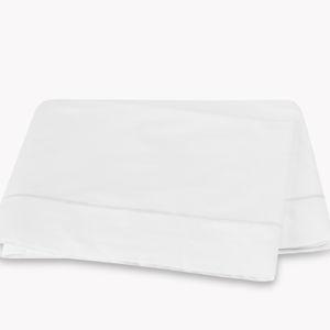 Bergamo King Flat Sheet - White