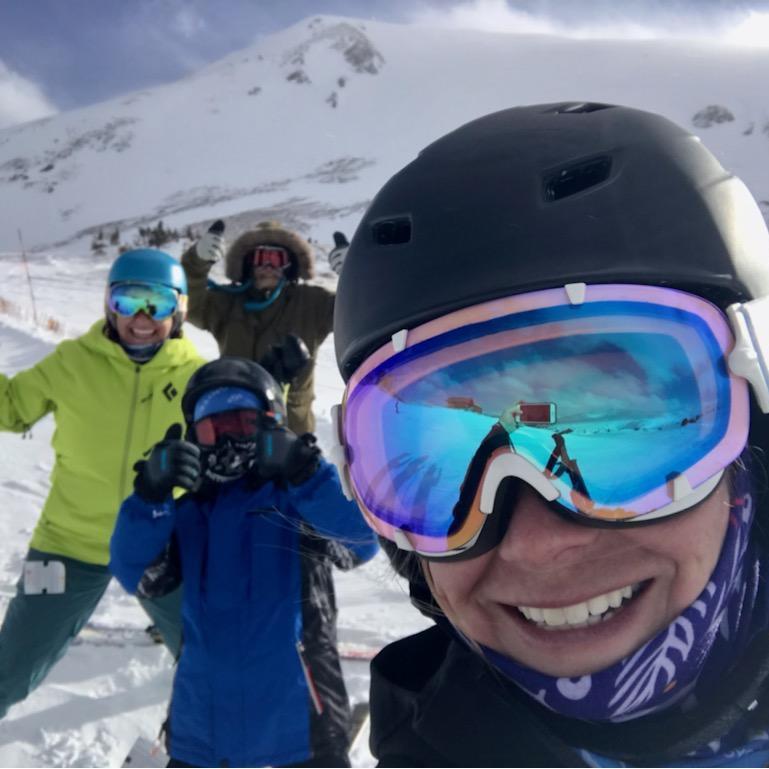 One of our favorite family activities is skiing with Auntie Dana at Loveland Ski Area where she is on Ski Patrol, 2023