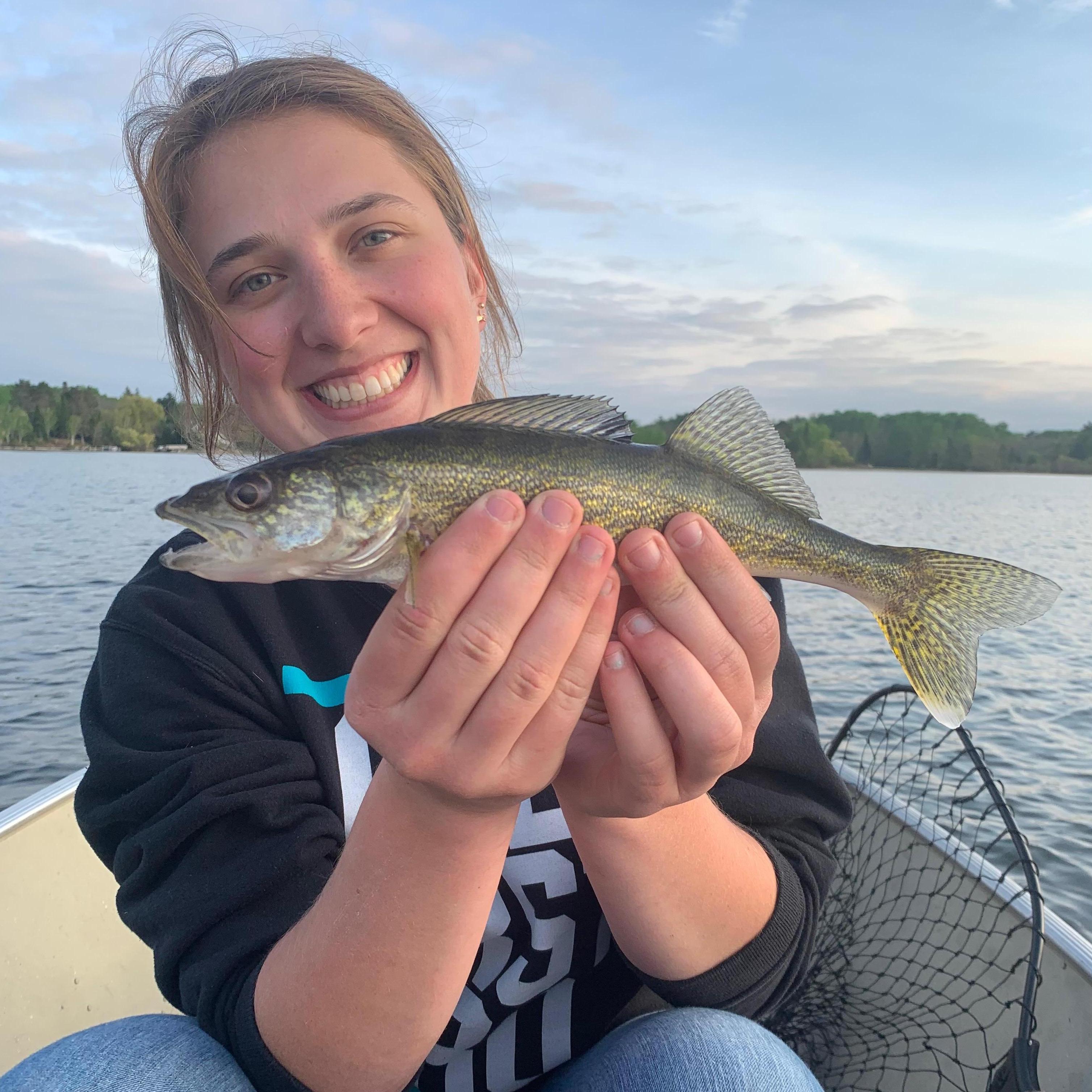 Cara caught a walldog!