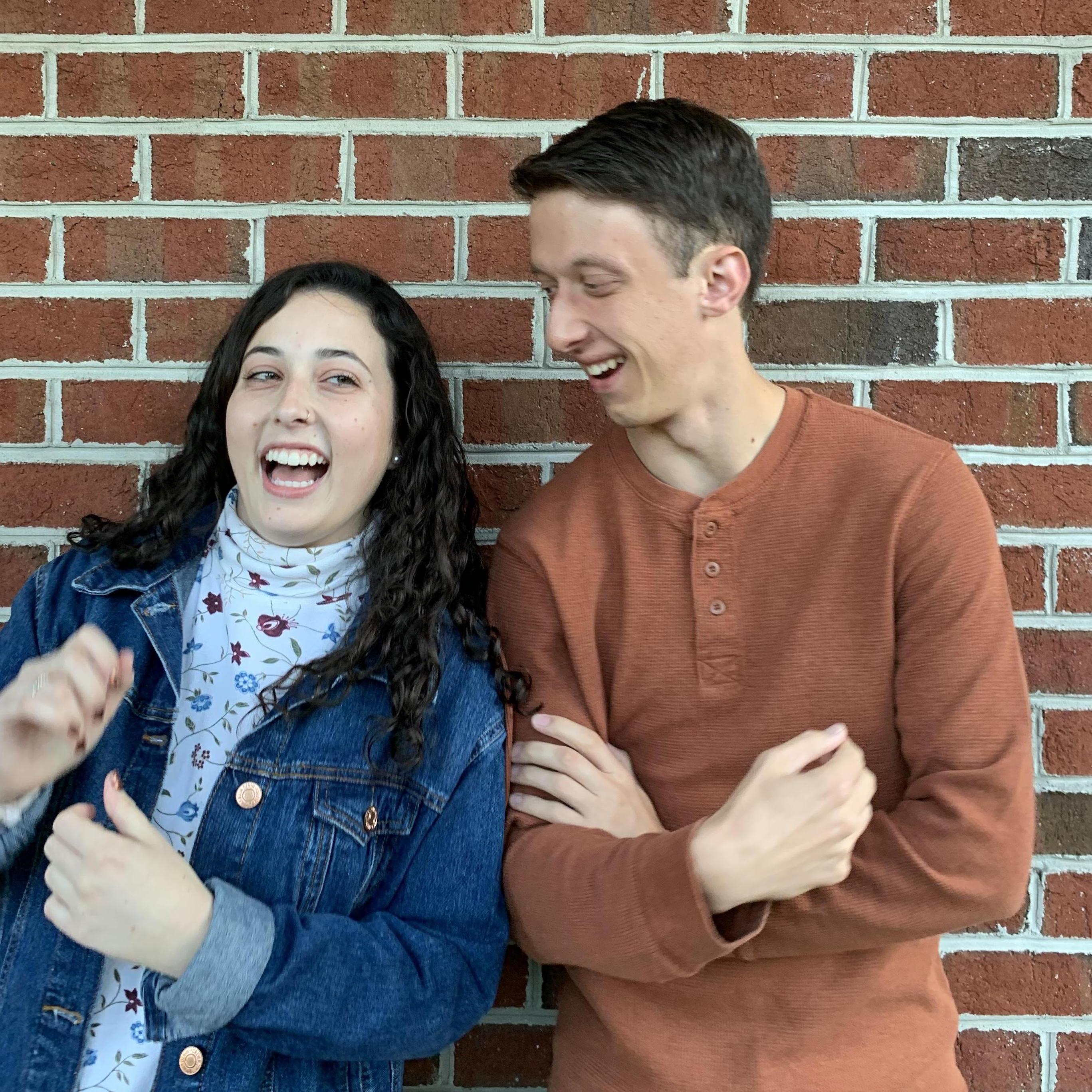 Date night! Probably laughing at something goofy that Chris said :0