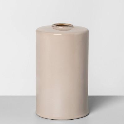 10&#34; Ceramic Vase Taupe - Hearth &#38; Hand&#8482; with Magnolia