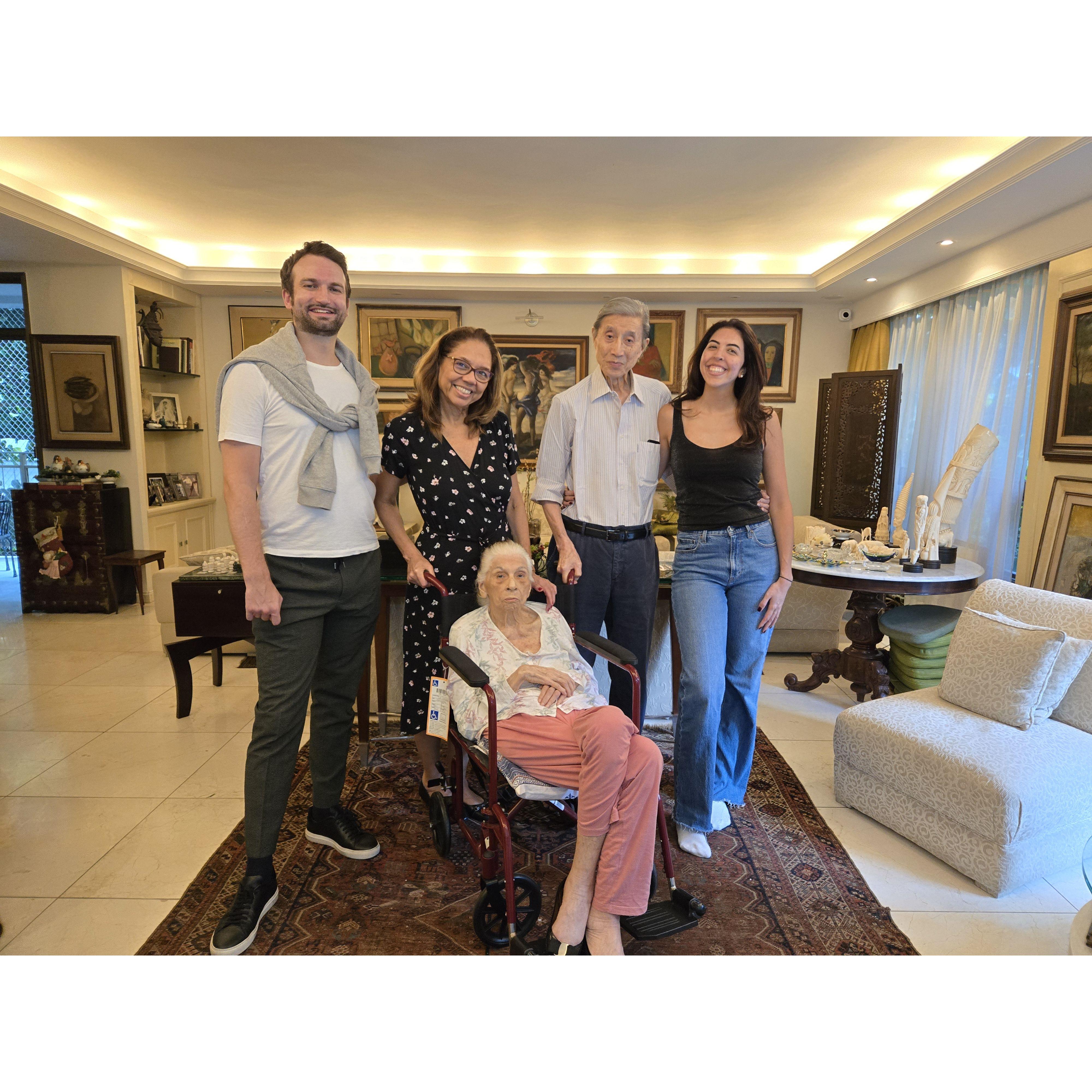 At Vovô & Vovó Liu's apartment in Rio, Brazil! {5 January 2025}