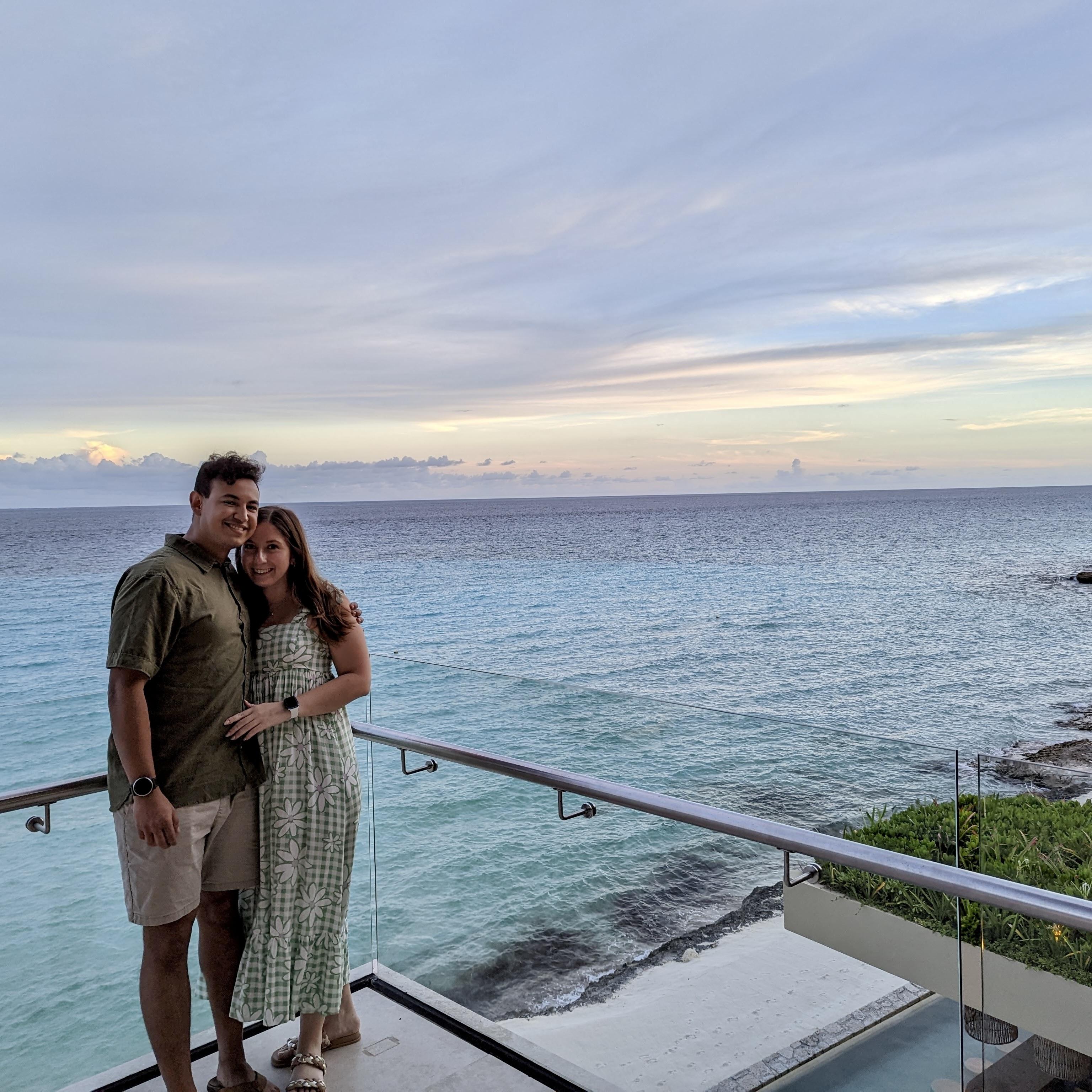Our first big vacation together in Cancun, after Jose finished his Master's degree and we got engaged!