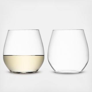 Wine Stemless White Wine Glass Set of 2