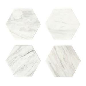 Set of 4 Stackable Coasters Marble White - Threshold™