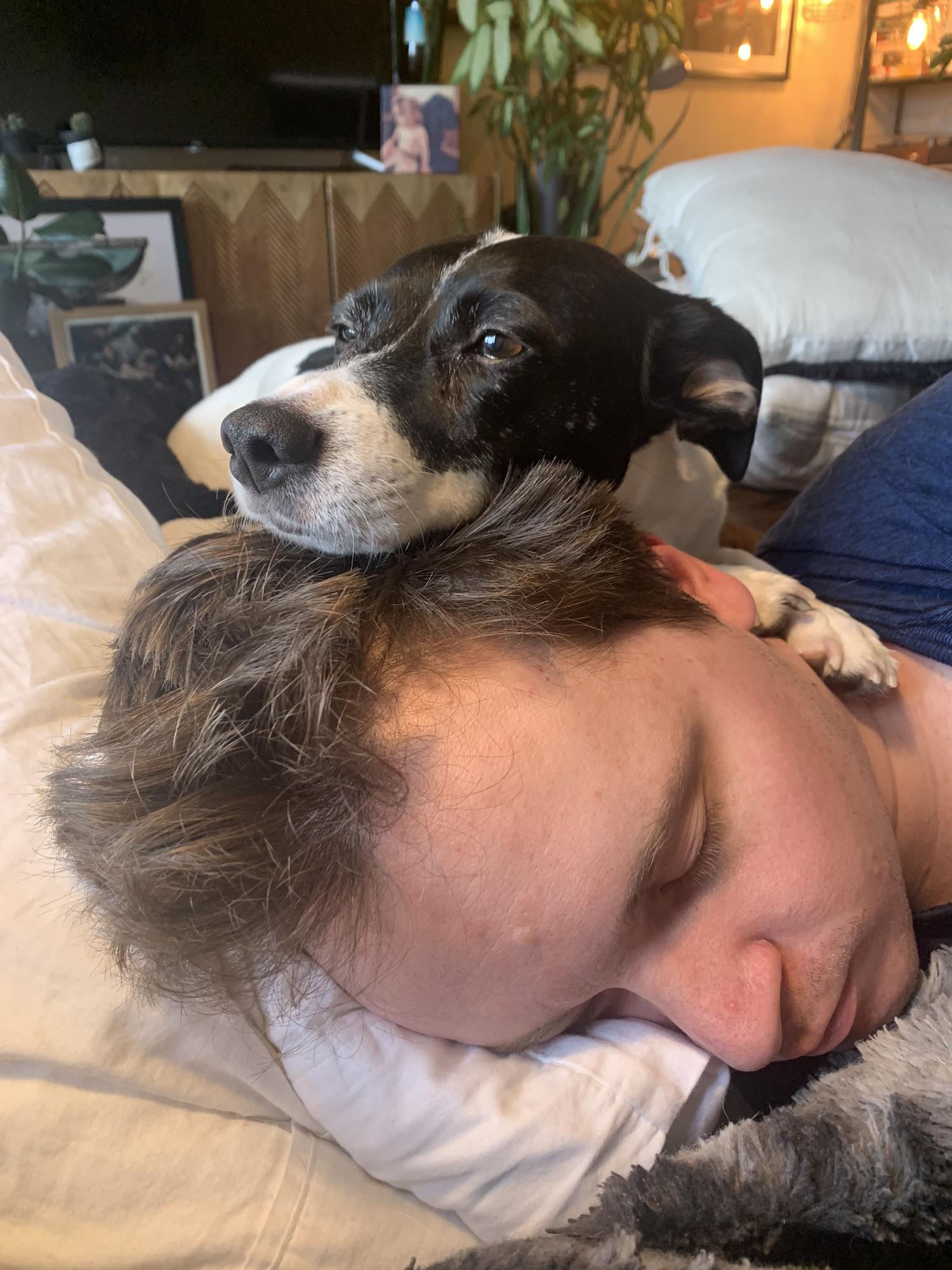 Ben woke up with a sore neck after this...