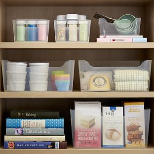 Clear Plastic Storage Bins with Handles Starter Kit