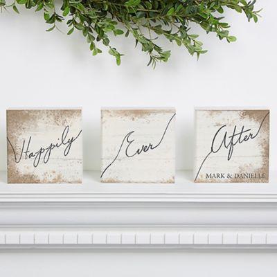 Happily Ever After Shelf Blocks (Set of 3)