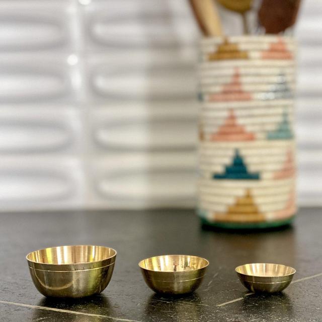Brass Petite Bowls - set of 3