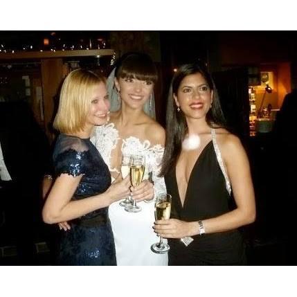 Bride with her bride's maids