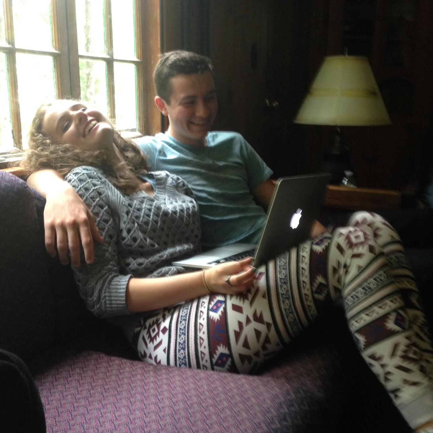 Laughing together on a retreat in New Hampshire. (2014)