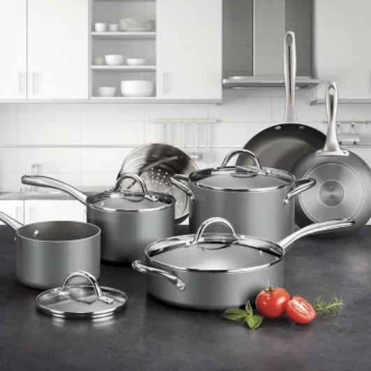 Tramontina 11-Piece Nonstick Cookware Set (Assorted Colors)