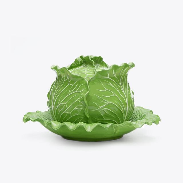 Tory Burch Lettuce Ware Covered Tureen, Green