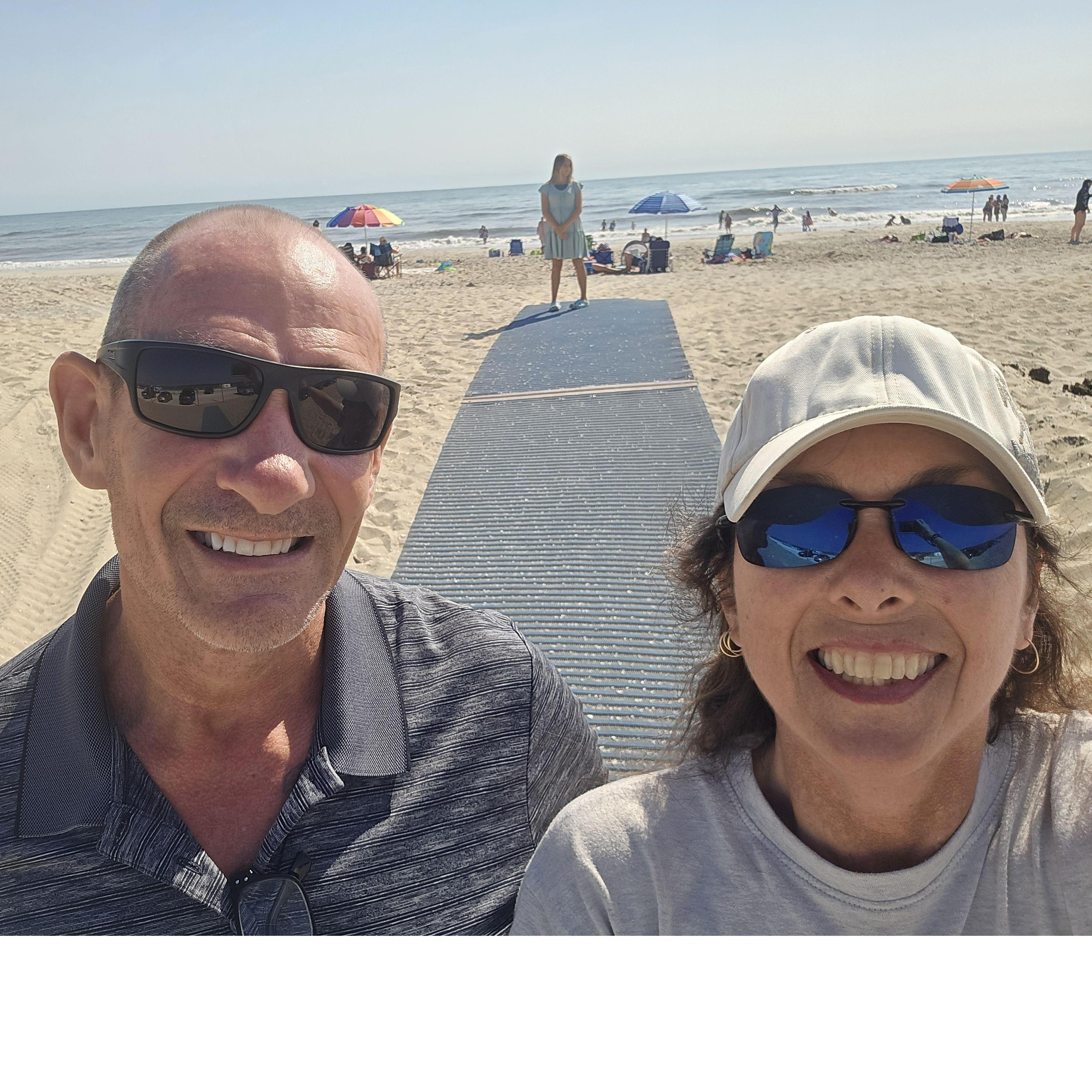 Assateague Island, Va. Jaylee went to the water, we waited.